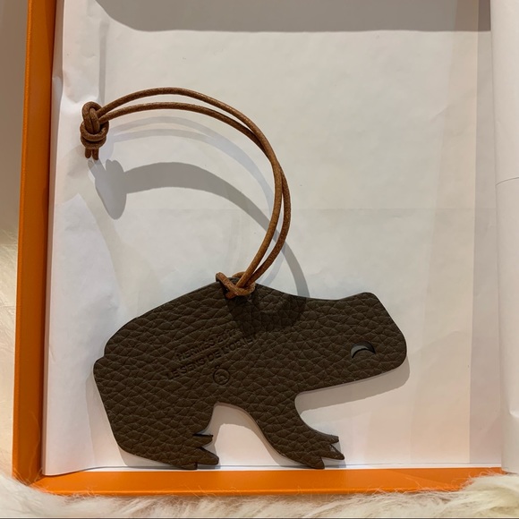 Hermes Frog Leather Charm - Picture 2 of 4